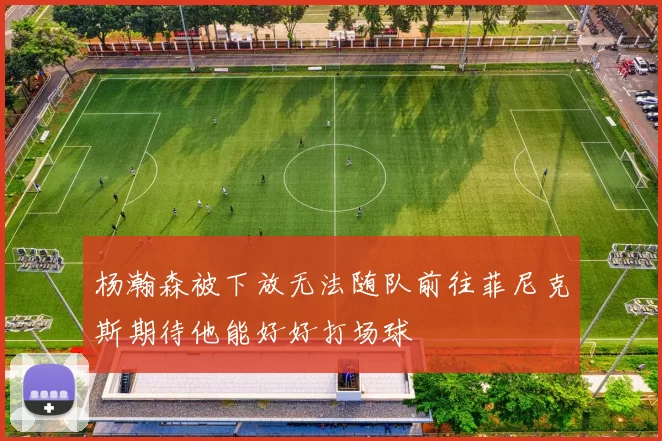 杨瀚森被下放无法随队前往菲尼克斯期待他能好好打场球